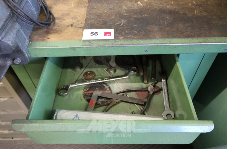 Werkbank mit fest montiertem