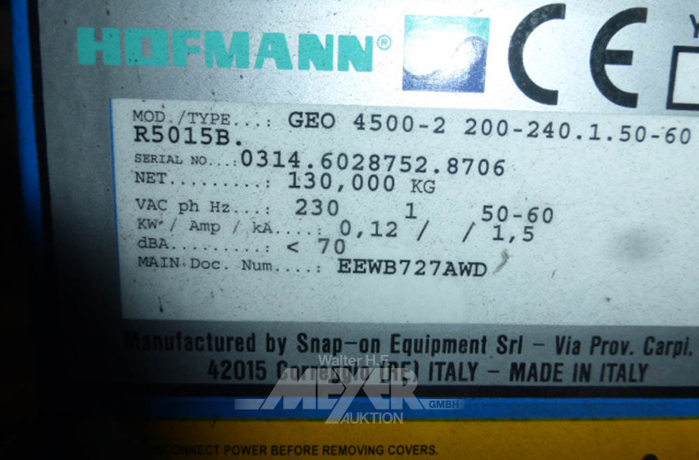 Reifen Auswuchtmaschine