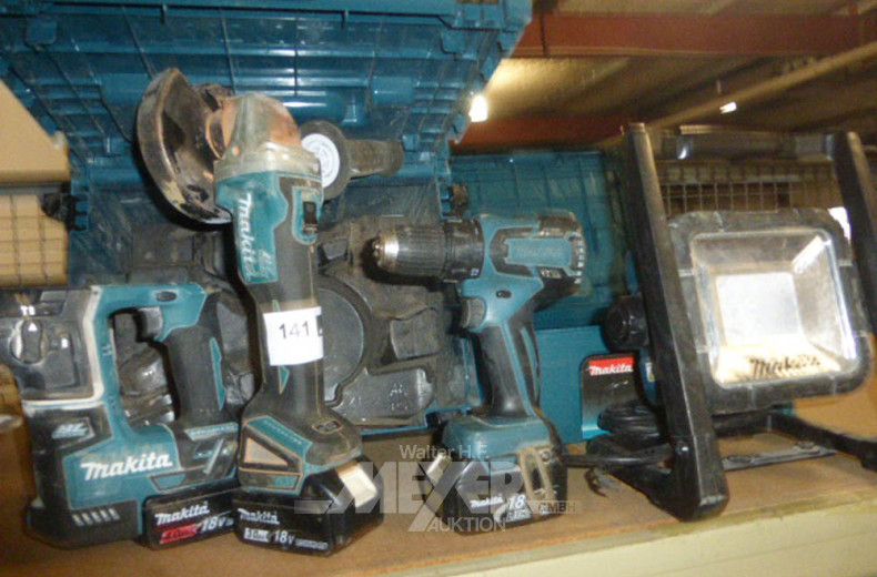 Bohrhammer, Akku- Winkelschleifmaschine,