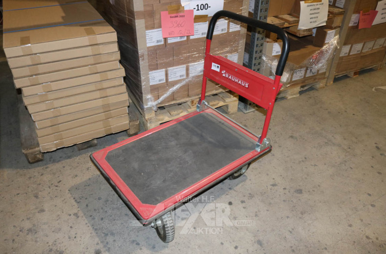 Plattform-Transportwagen, rot