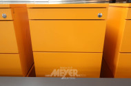 3 Bürocontainer PALMBERG Orga-Plus, orange