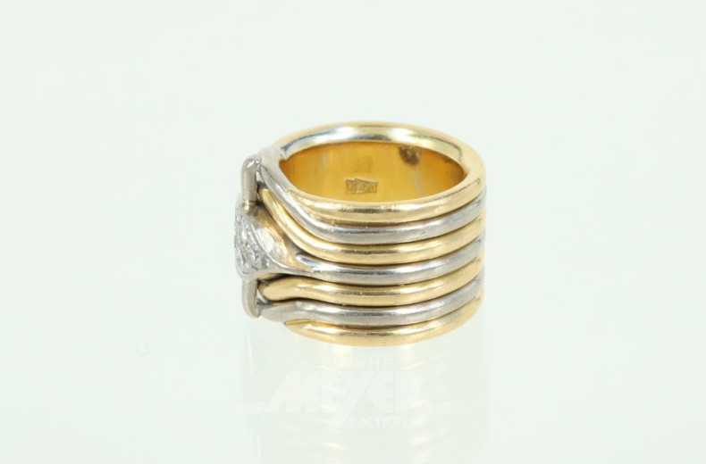 Damenring, 750er WG/GG,