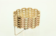 Gliederarmband, 585er GG/RG,