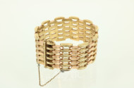 Gliederarmband, 585er GG/RG,