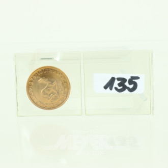 Goldmünze, 2 Rand ¼ Unze, 1976