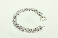 Armband, 585er WG, rhodiniert,