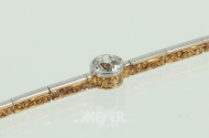 Armband, 585er GG, Art Deco, besetzt