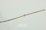 Armband, 585er GG, Art Deco, besetzt