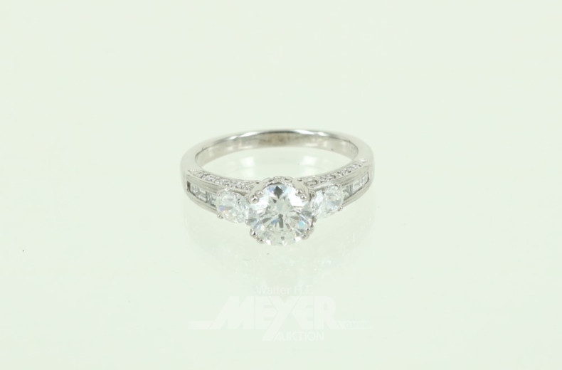 Damenring, 750er WG, Bandringform,