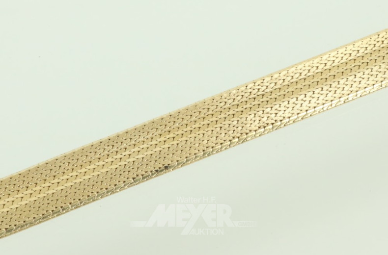 Armband ''Zopfmuster'', 750er GG,