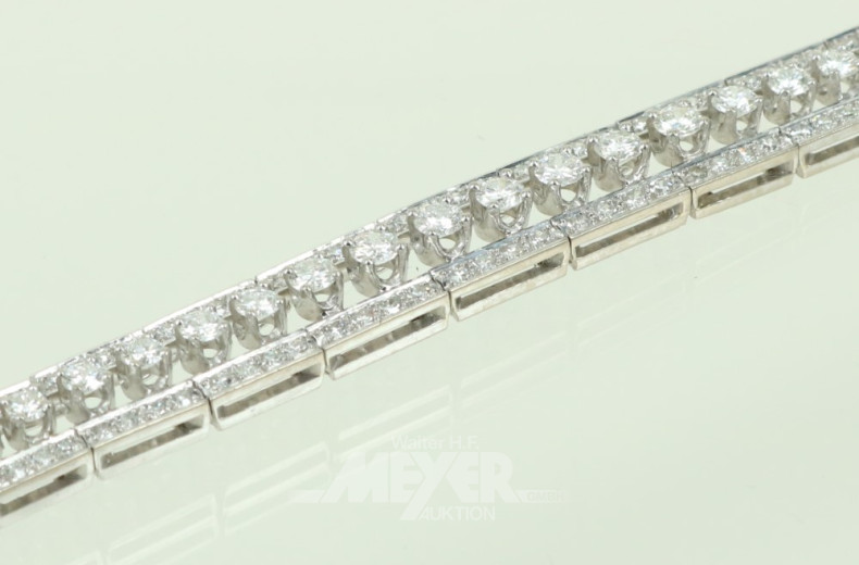 Armband, 750er WG, signiert C.B.,