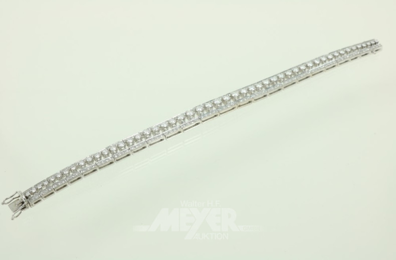 Armband, 750er WG, signiert C.B.,