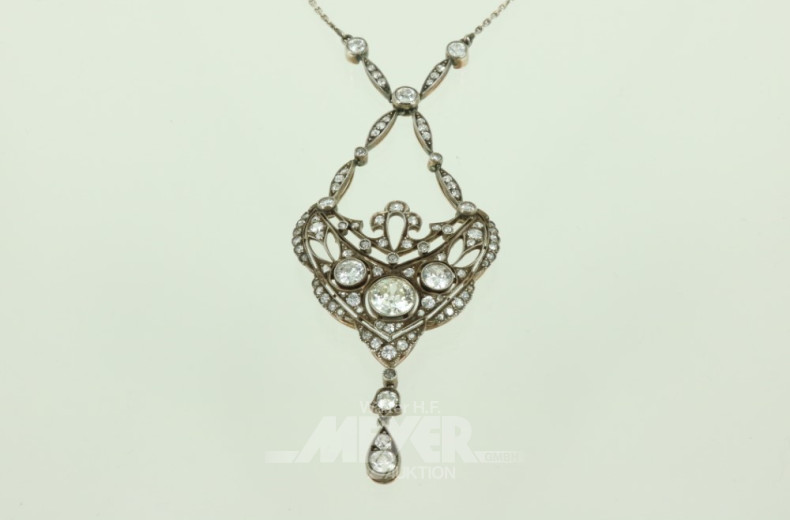 antikes Collier um 1910, im Jugendstil,