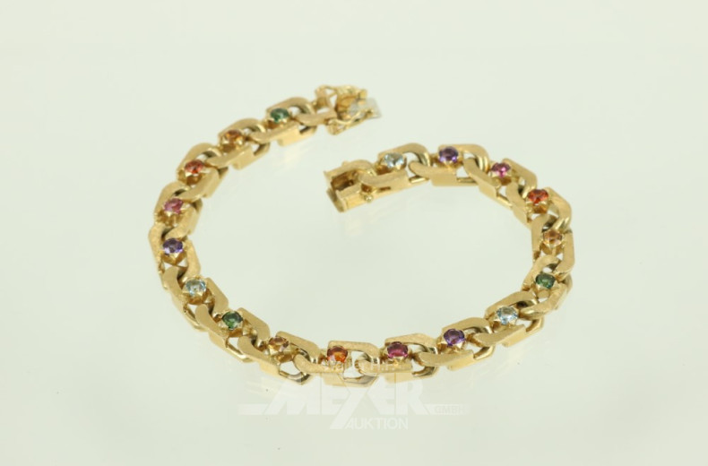 Flachpanzerarmband, 750er GG,