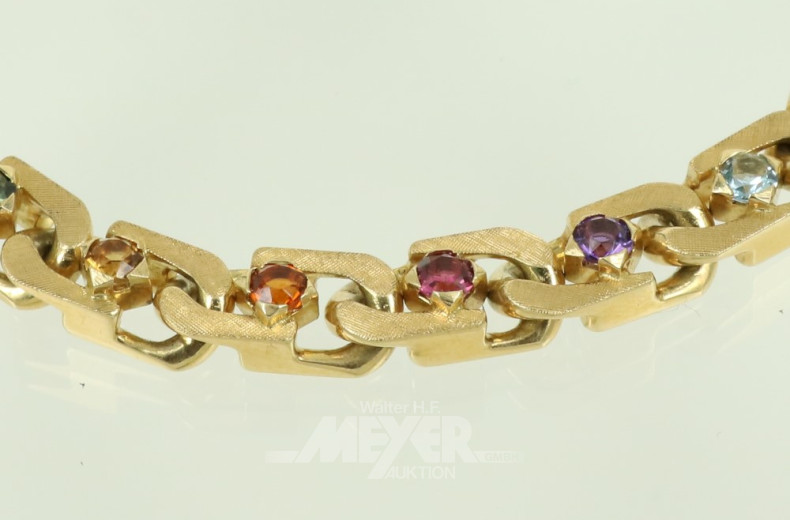 Flachpanzerarmband, 750er GG,