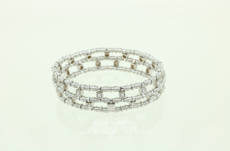 Armband ''Magic'', 3-reihig, 750er WG,