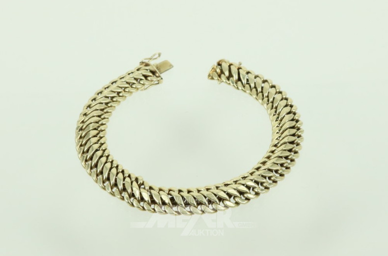 Gliederarmband, 585er GG,