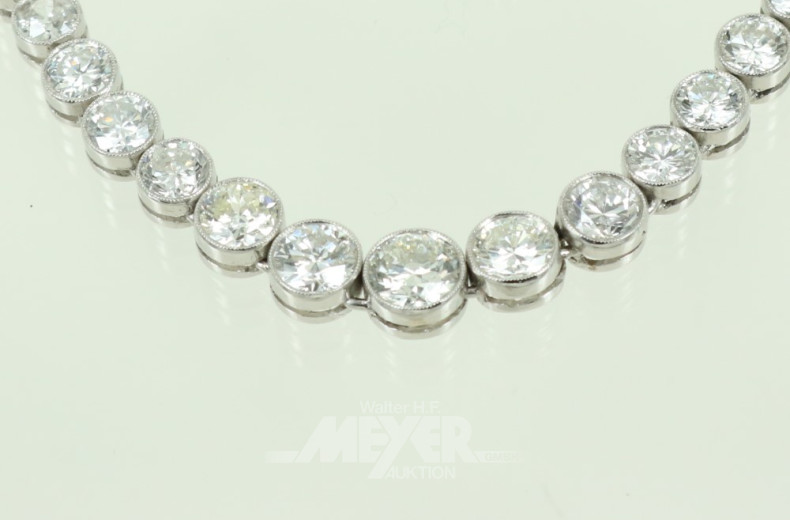 Armband, Platin, Allianzform ausgefasst