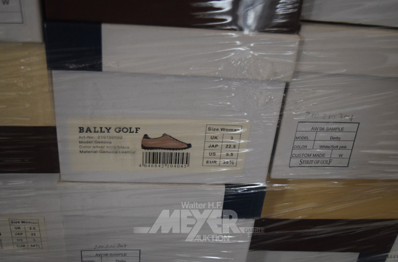 4 versch. Paletten Damen-Golfschuhe