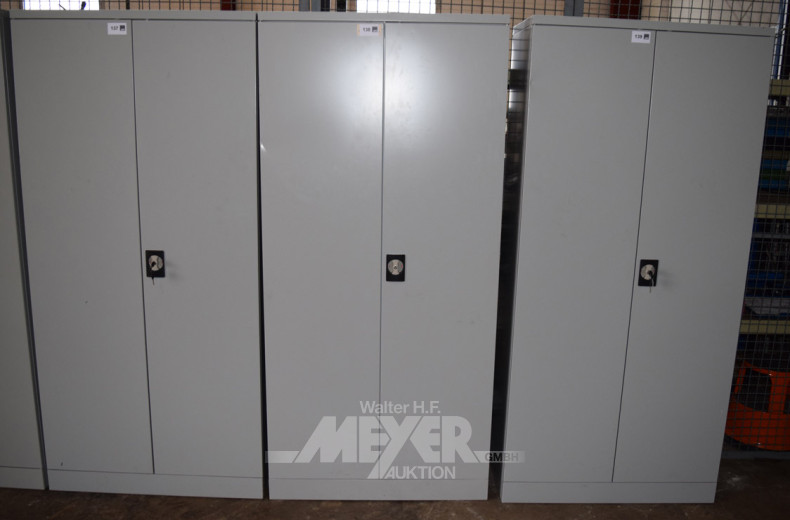 Metall-Magazinschrank, 2-türig mit