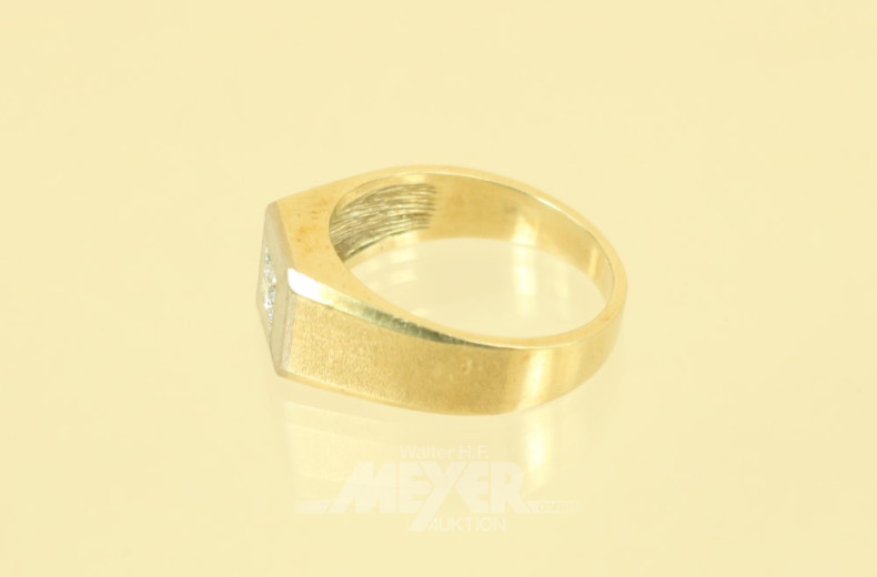 Herrenring, 585er GG, besetzt mit