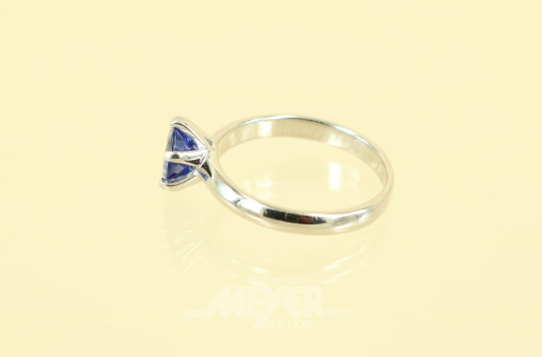 Ring, 950er Platin, besetzt mit