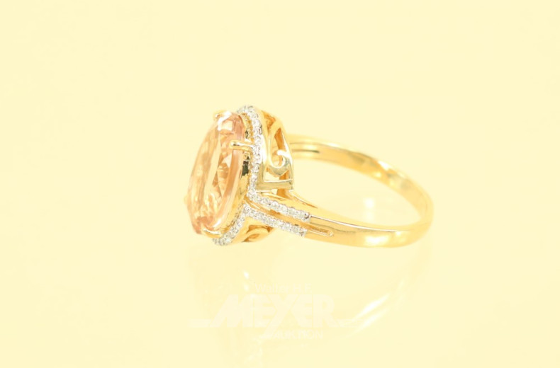 Ring, 750er GG, besetzt mit