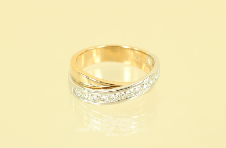 Croisé-Ring, 585er WG/GG, besetzt mit