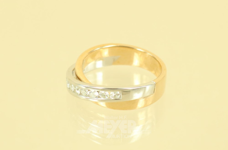 Croisé-Ring, 585er WG/GG, besetzt mit