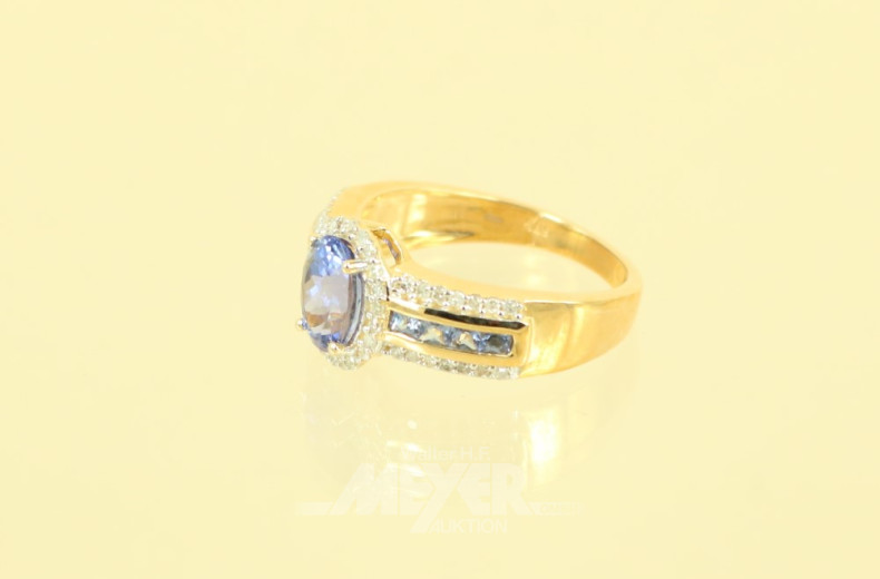 Ring, 585er GG, besetzt mit