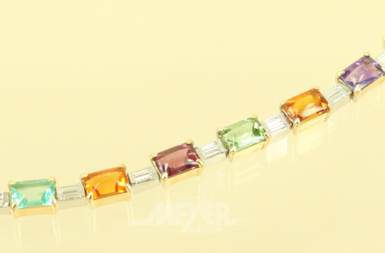 Armband, 750er WG und GG, Modellan-