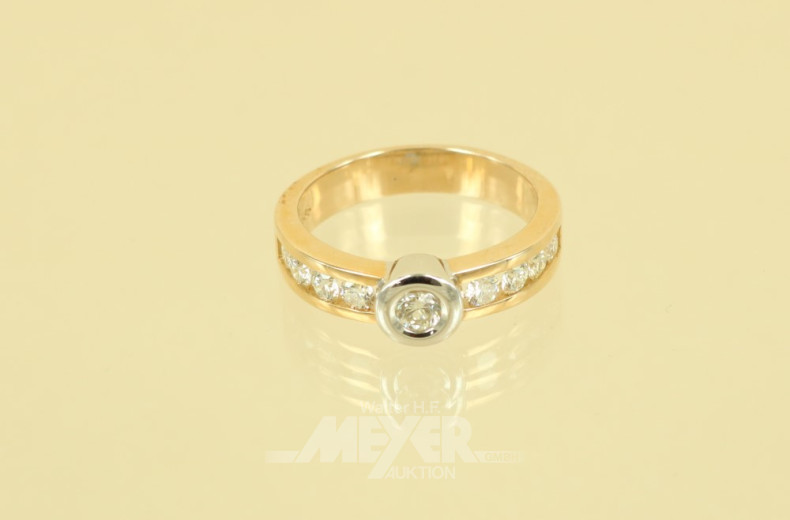 Rivière-Ring, 585er GG, besetzt mit