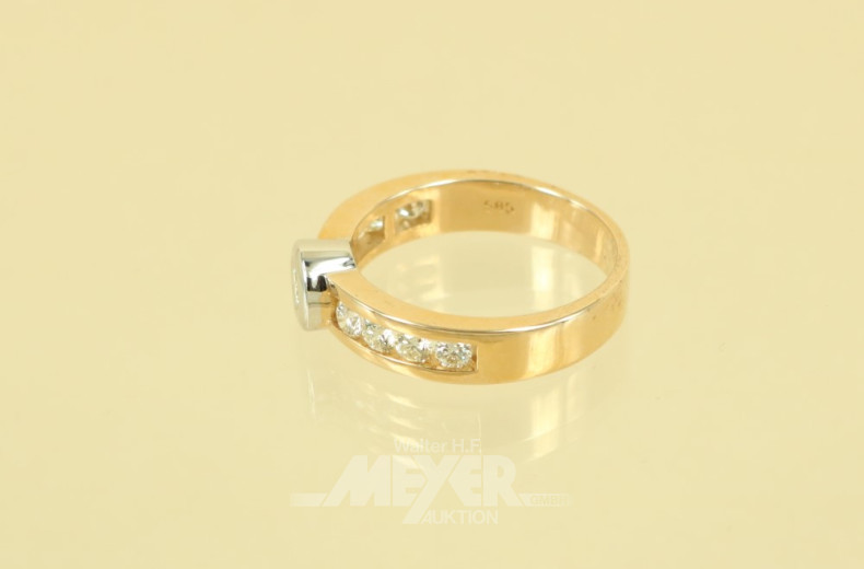 Rivière-Ring, 585er GG, besetzt mit