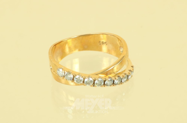 Croisé-Ring, 585er GG, besetzt mit