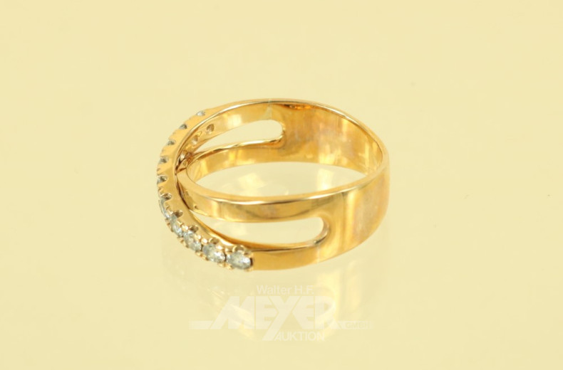 Croisé-Ring, 585er GG, besetzt mit