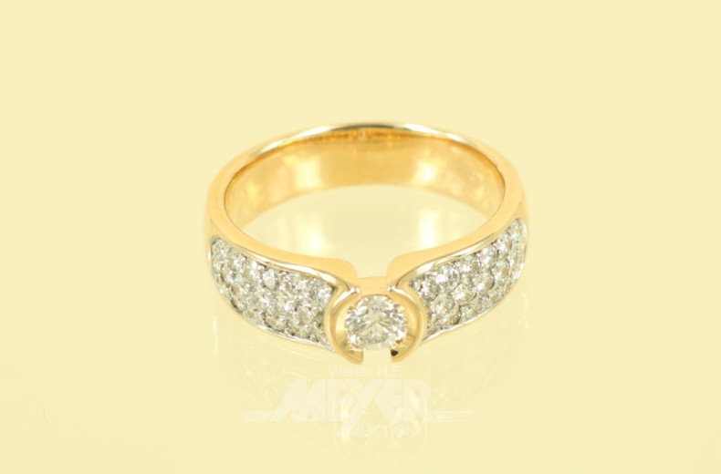 Ring, 585er GG, besetzt mit