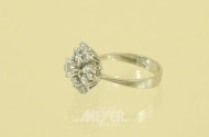 Ring, 585er WG, besetzt mit 1 Brillant
