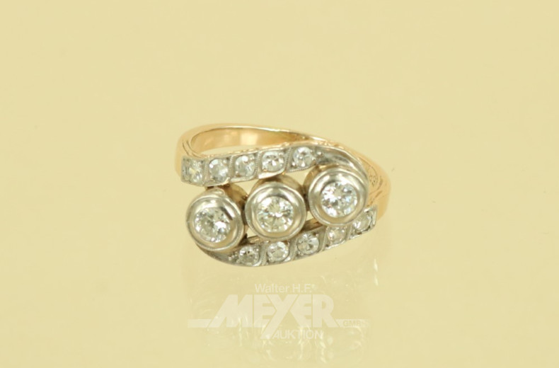 Ring, 585er GG, um 1920/30,