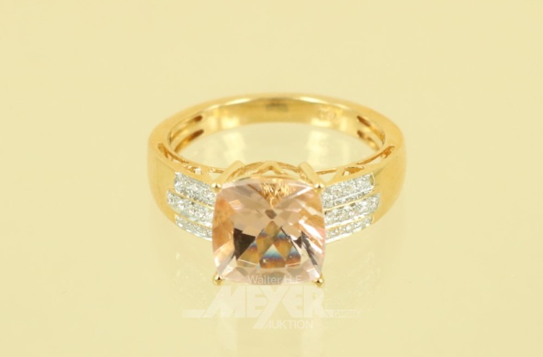 Ring, 750er GG, besetzt mit