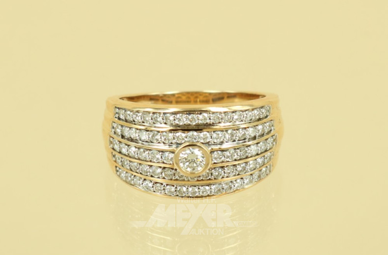 Ring, 585er GG, besetzt mit