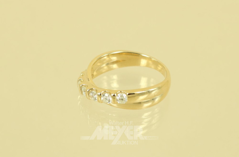 Ring, 585er GG, besetzt mit