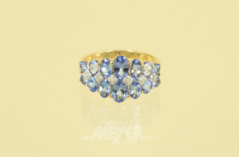 Ring, 375er GG, besetzt mit