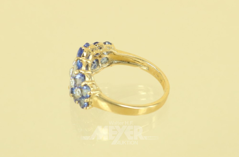 Ring, 375er GG, besetzt mit