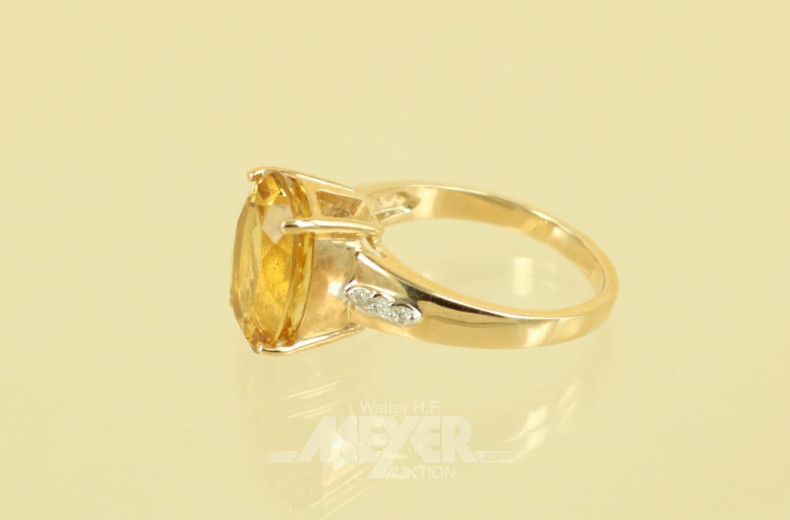 Ring, 585er GG, besetzt mit