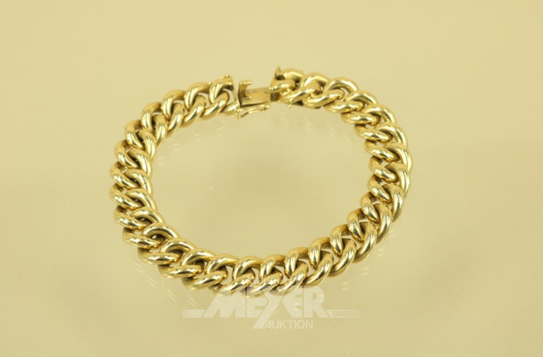 Rundpanzerarmband, 750er GG,