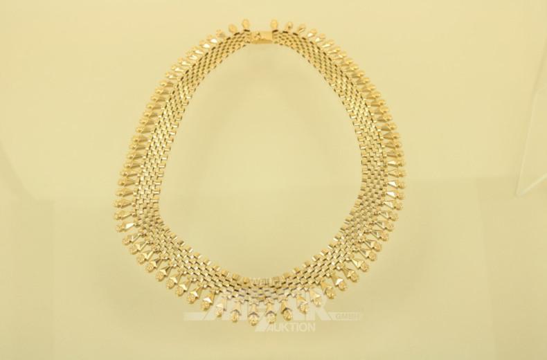 Collier, 750er GG, mehrreihig