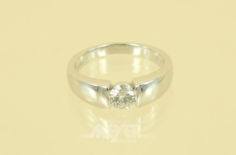 Spannring, 585er WG, besetzt mit