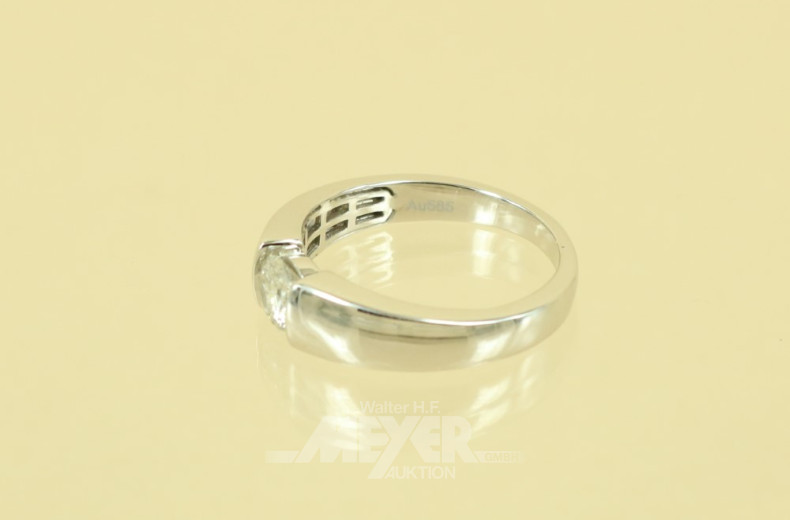 Spannring, 585er WG, besetzt mit