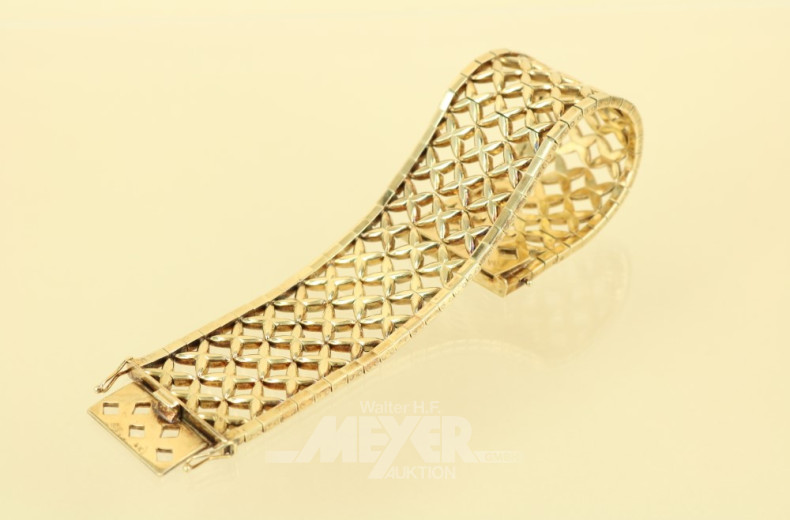 Armband, 585er GG, mit Widmung: