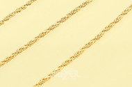 Kordelkette, 750er GG, ca. 25 g.
